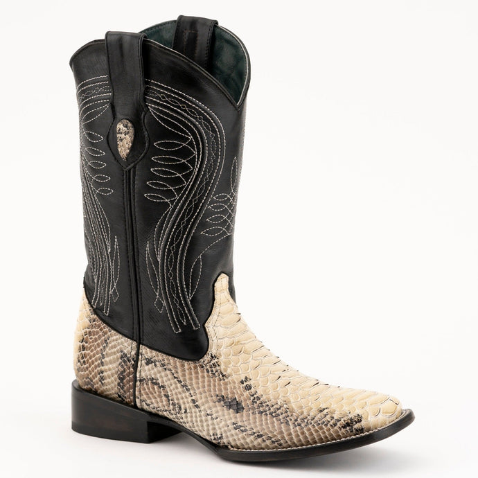 Ferrini Men's Vibora Cowhide Print Snake Square Toe Boots 40593-05