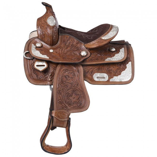 JT International McCoy Trail Pony Saddle with Silver Accents Package 9KS2640