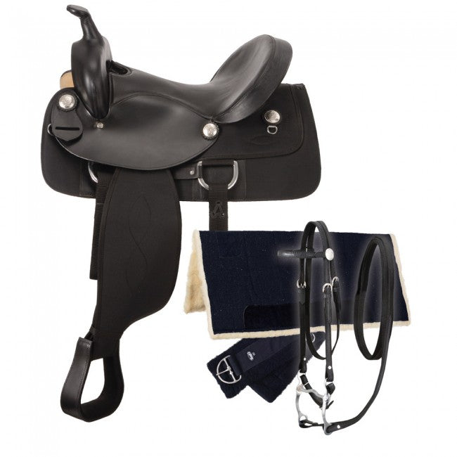 JT International Eclipse by Tough 1 Gaited Trail Saddle 5 Piece Package 9KS705