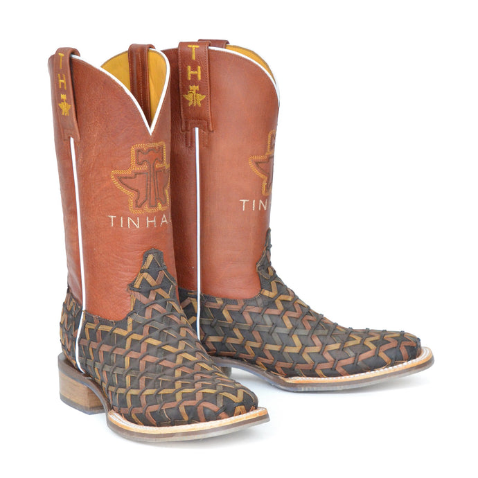 Tin Haul Women's Weaving Time / Long Live Cowgirls Square Toe Boots 14-021-0007-1481 MU
