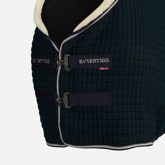 Equinavia B Vertigo Dylan Thermo Blanket With Faux Fur Collar - Dark Navy