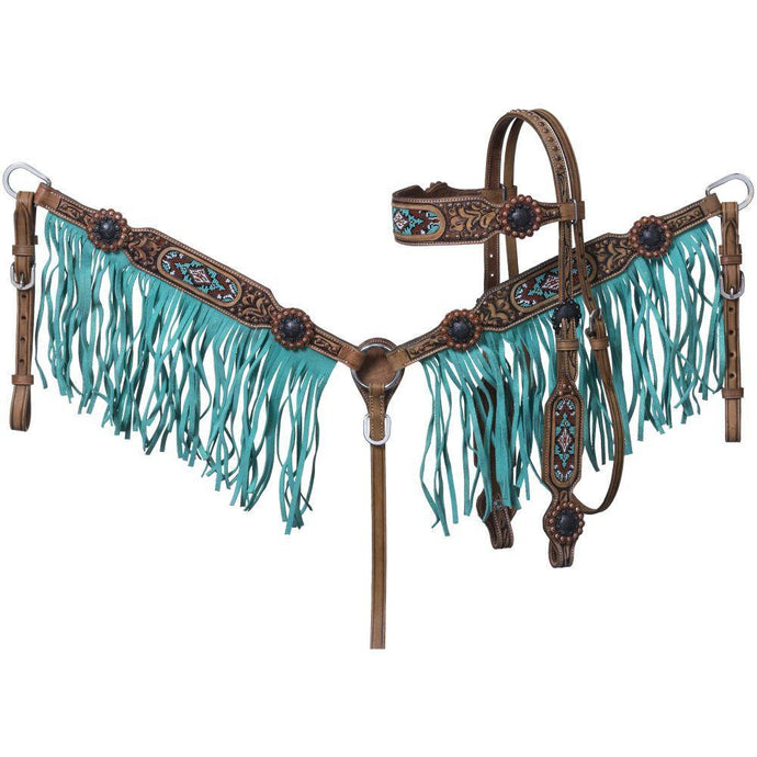 Isabella Brow Headstall And Breastcollar Set