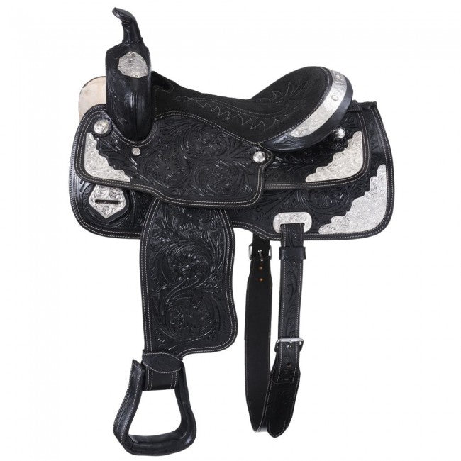 JT International McCoy Trail Saddle with Silver Accents KS2643