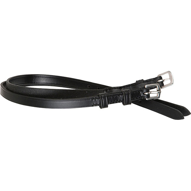 M. Toulouse MTL Black Leather Spur Strap W/Stainless Steel Buckles