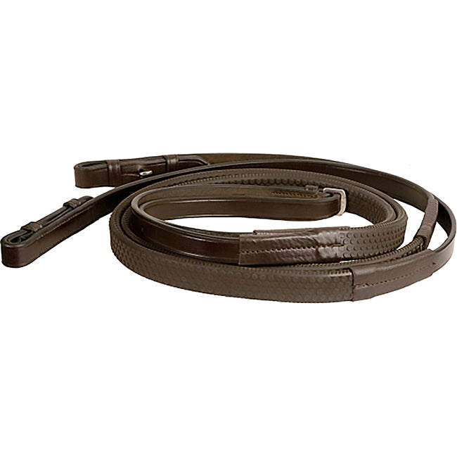 M. Toulouse SOFT TOUCH Flat Leather Rubber Reins