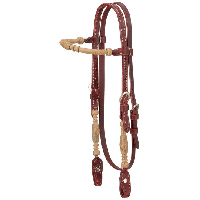 Royal King Heavy Rolled Rawhide Brow Band Headstall