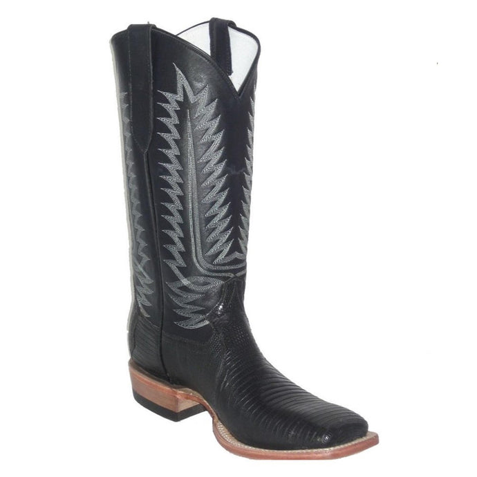 Cowtown Men's Teju Lizard Square Toe Cowboy Boots CT844