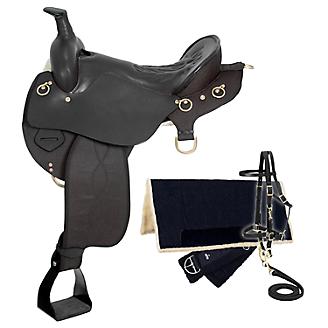 Eclipse by Tough 1 Wide Tree Endurance Saddle with Horn 5 Piece Package
