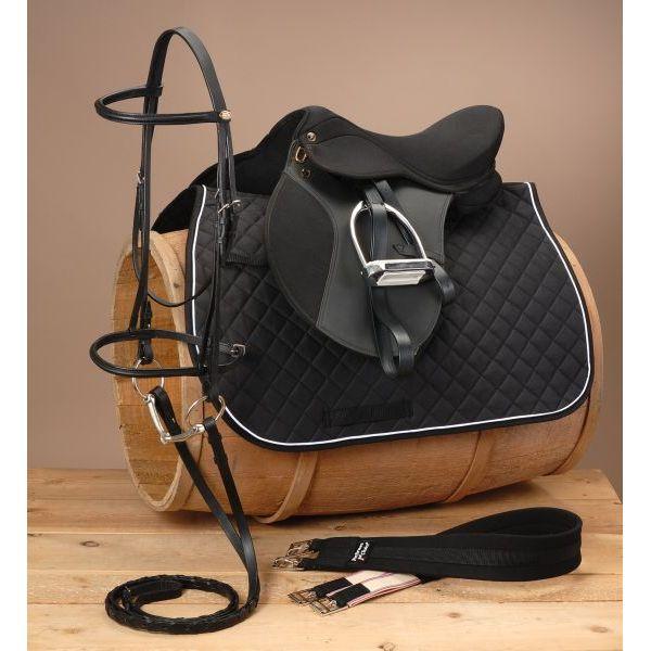 Youth Saddle - EquiRoyal Youth Pro Am All Purpose Saddle Package Wide Tree