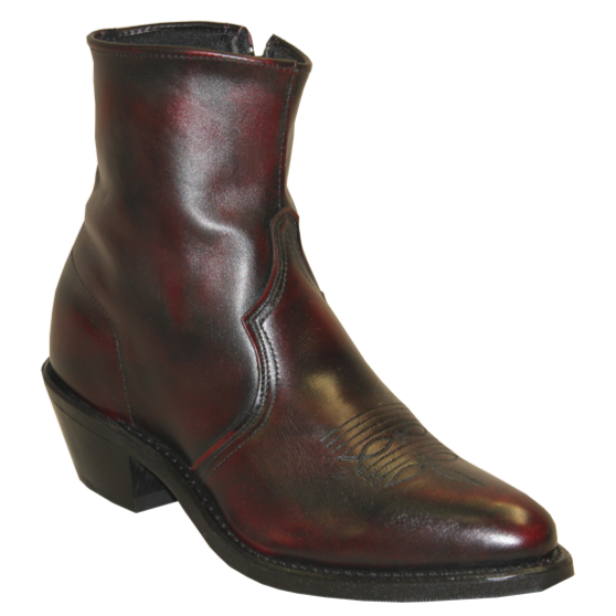 Sage Men's 7” Black Cherry Cowhide Boots 3147